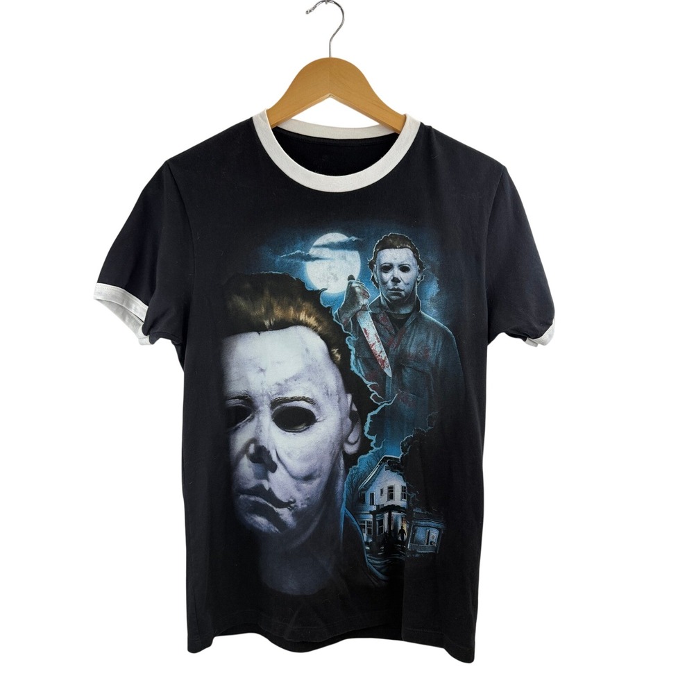 Halloween 4 The Return of Michael Myers Graphic Ringer T‎ Shirt